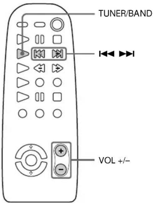 SONY MHCGRX30J - — Accord d'une station prééglée - 2