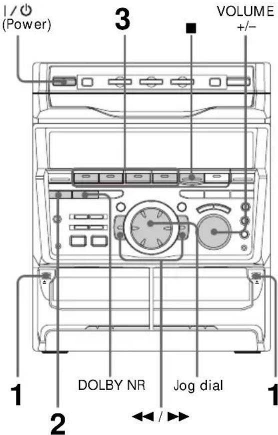 SONY MHCGRX30J - Playing a tape - 1
