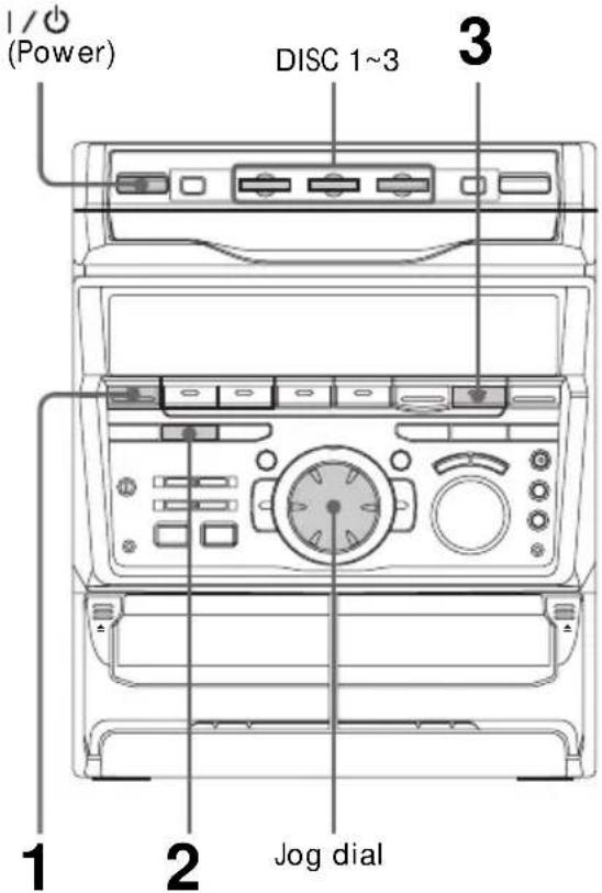 SONY MHCGRX30J - Playing the CD tracks in random order - 1