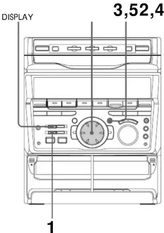 SONY MHCGRX30J - Step 2: Setting the time - 1