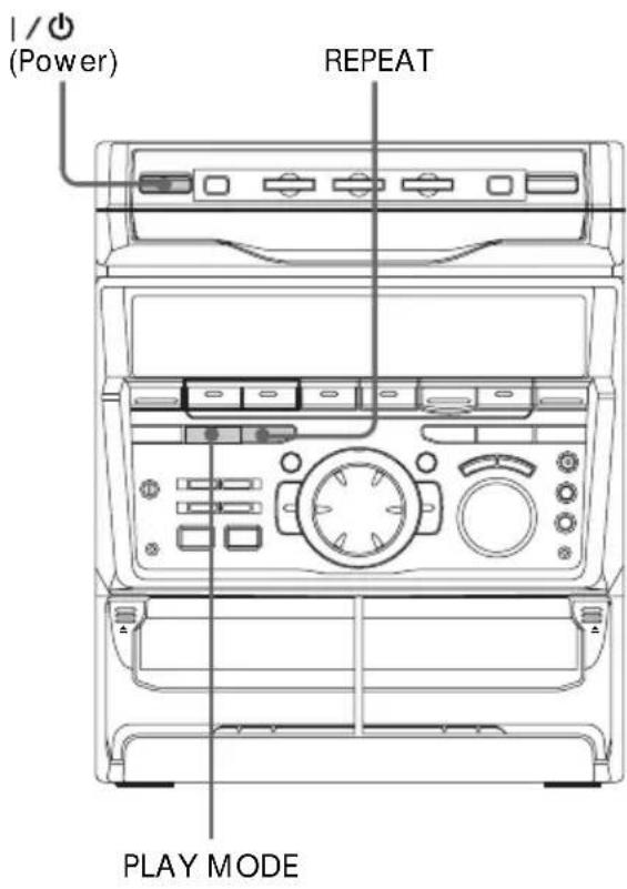 SONY MHCGRX30J - Playing the CD tracks repeatedly - 1