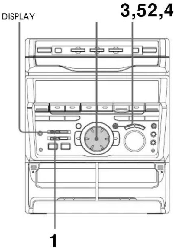 SONY MHCGRX30J - Etape 2: Réglage de l'heure - 1