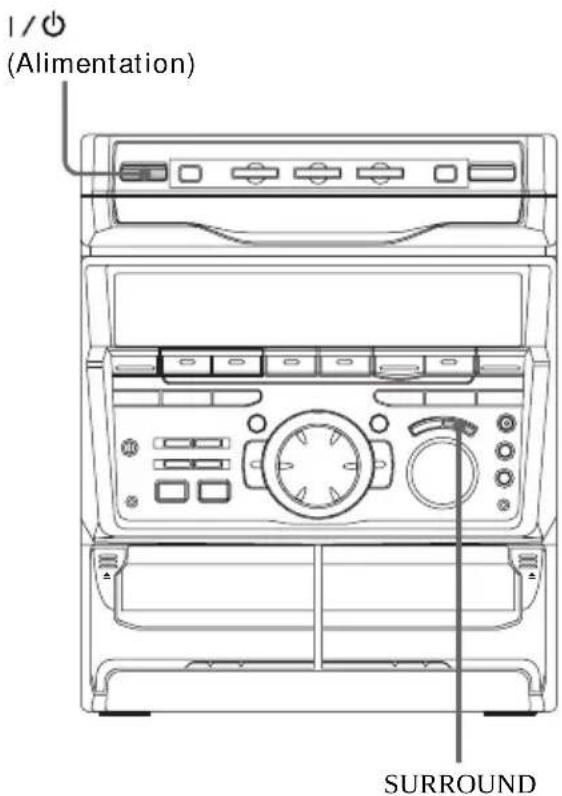 SONY MHCGRX30J - Sélection de l'effet surround - 1