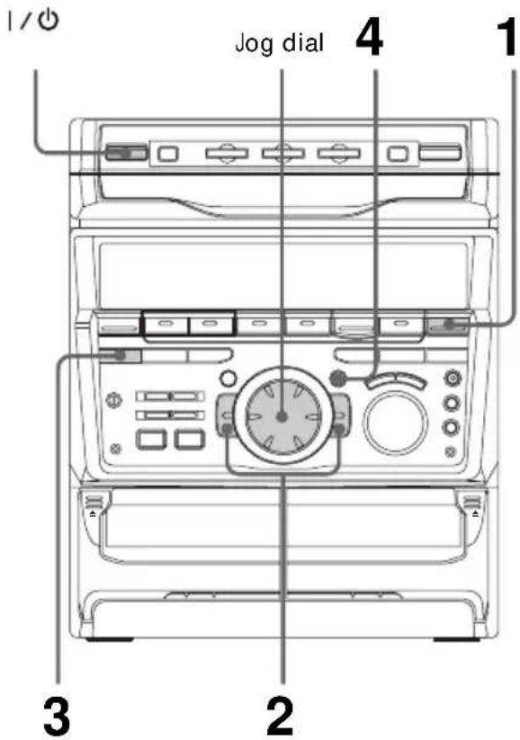 SONY MHCGRX30J - Step 3: Presetting radio stations - 1