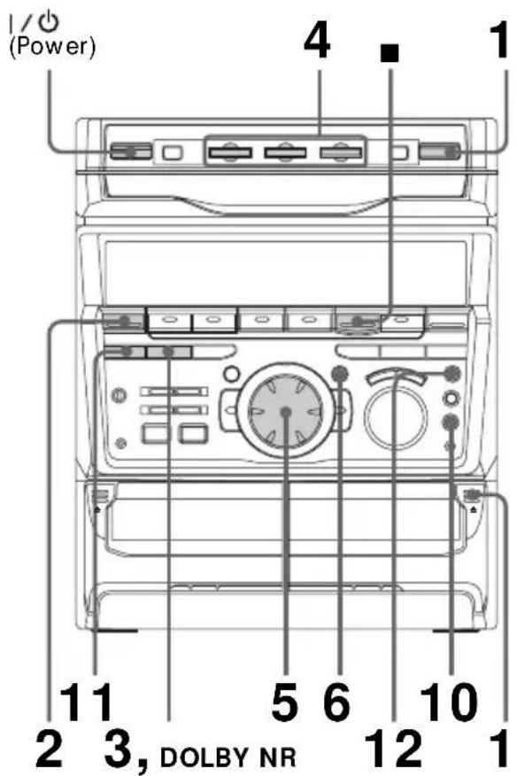 SONY MHCGRX30J - Recording a CD by specifying track order - 1