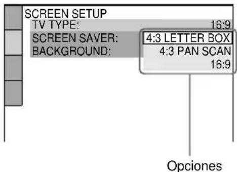 SONY MHCDP900D - Utilización de la visualización de configuración - 4