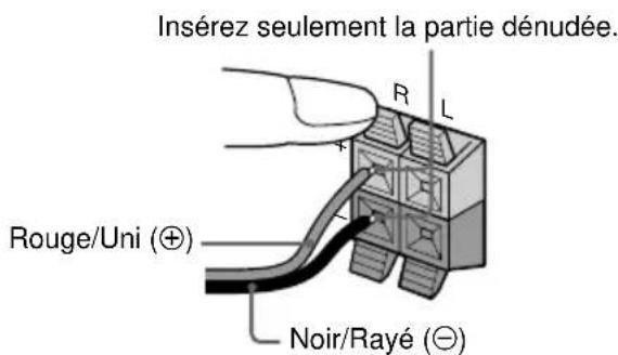 SONY MHCDP900D - Raccordez les enceintes avant. - 1