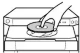SONY MHCDP900D - Place a DVD/VIDEO CD/CD with the label side up on the disc tray. - 1