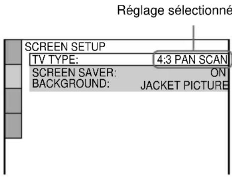 SONY MHCDP900D - Utilisation de l'écran de configuration - 5