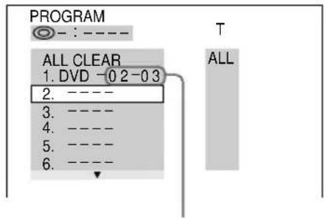 SONY MHCDP900D - ■ When programming a DVD - 2