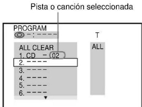 SONY MHCDP900D - ■ Para programar un disco VIDEO CD o CD - 1