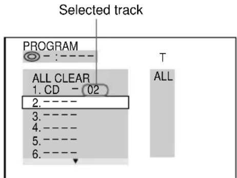 SONY MHCDP900D - — Program Edit - 4