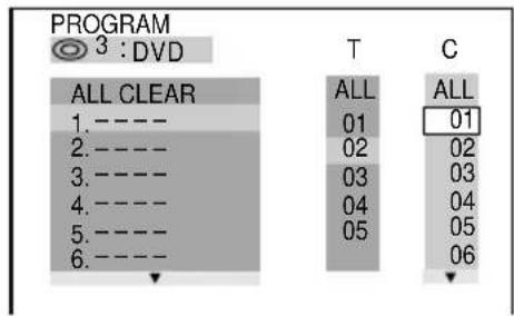 SONY MHCDP900D - ■ Para programar un disco DVD - 1