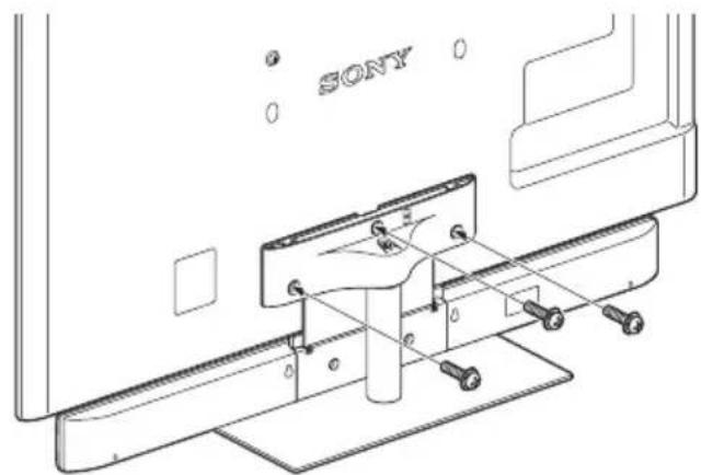 SONY WSCT550B40 - Fixe o tevisor ao suporte para tevisor com os parafusos B (M5 x 20 mm, pretos) (fornecidos). - 1