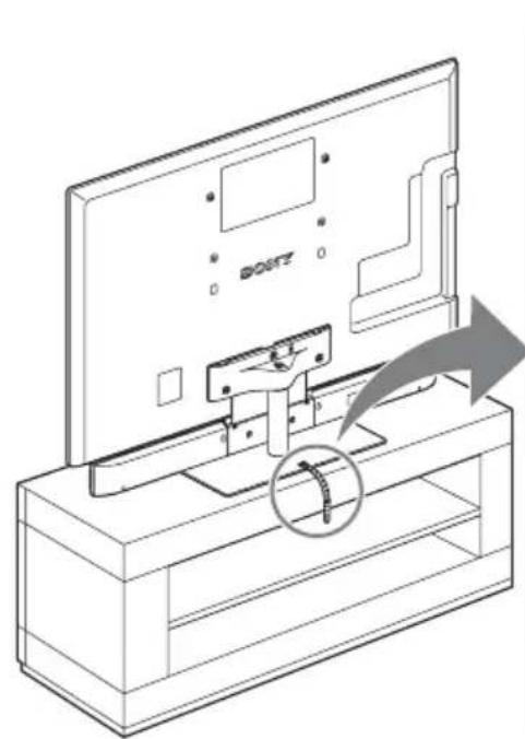 SONY WSCT550B40 - En cas d'installation du téléviseur sur un meuble - 1