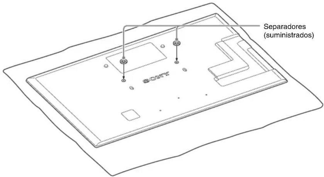 SONY WSCT550B40 - Instalación del altavoz y el televisor colgados en una pared - 2