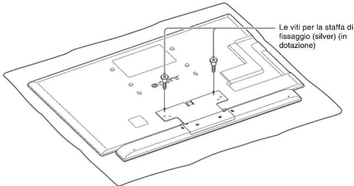 SONY WSCT550B40 - Installazione del diffusore sul supporto del teilevisore - 3