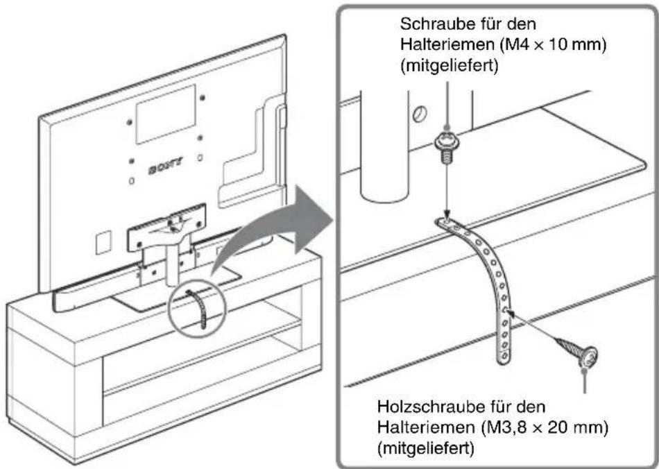 SONY WSCT550B40 - Wenn Sie das Fernsehgerät auf ein Rack stellen - 1