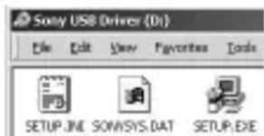 SONY MSACUS1 - Lancez SETUP.EXE. - 1