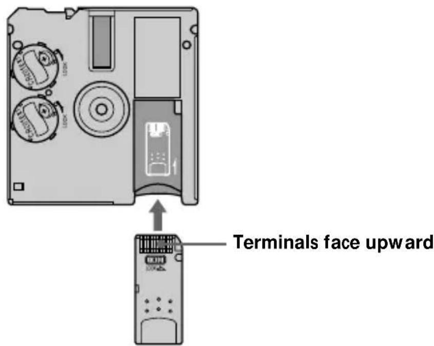 SONY MSACFD2M - Inserting "Memory Stick" - 1
