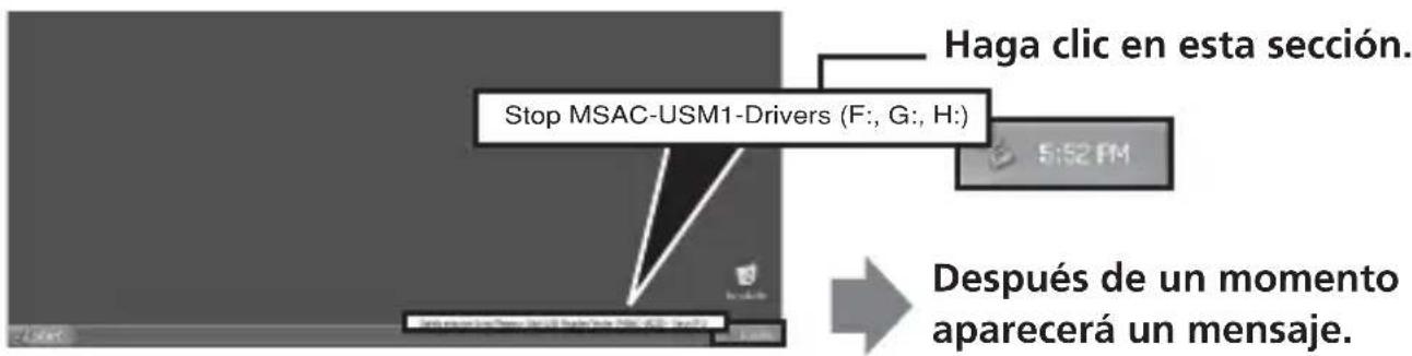SONY MSACUSM1 - Desconexión de la unidad de su PC - 2