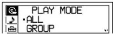 SONY Walkman DNF431 - Changement des options de lecture (PLAY MODE) - 1