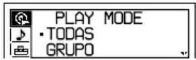SONY Walkman DNF431 - Cambio de las opciones de reproducción (PLAY MODE) - 1