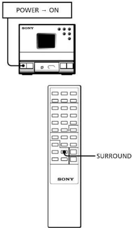 SONY SAN1 - Ouvir música com a função Surround - 1