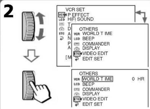 SONY GVD800E - Ändern der Menüinstallungen - 1