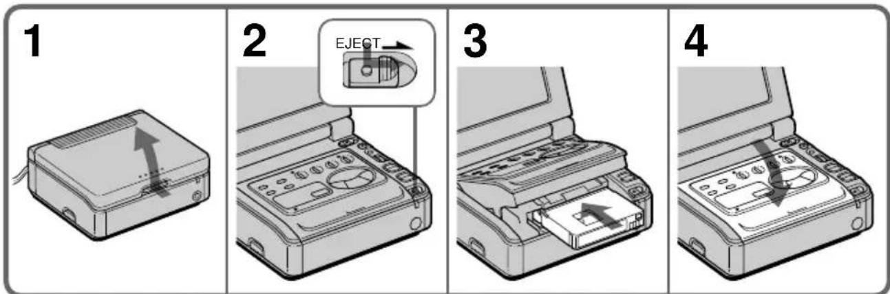SONY GVD900E - Een cassette inleggen - 1