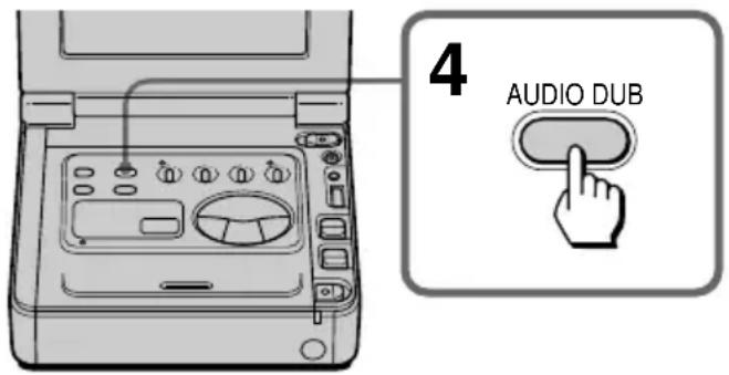 SONY GVD900E - Geluid toevoegen aan een opgenomen cassette - 1