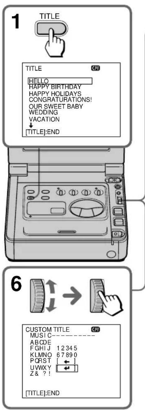 SONY GVD900E - Een gemaakte titel wijzigen - 1
