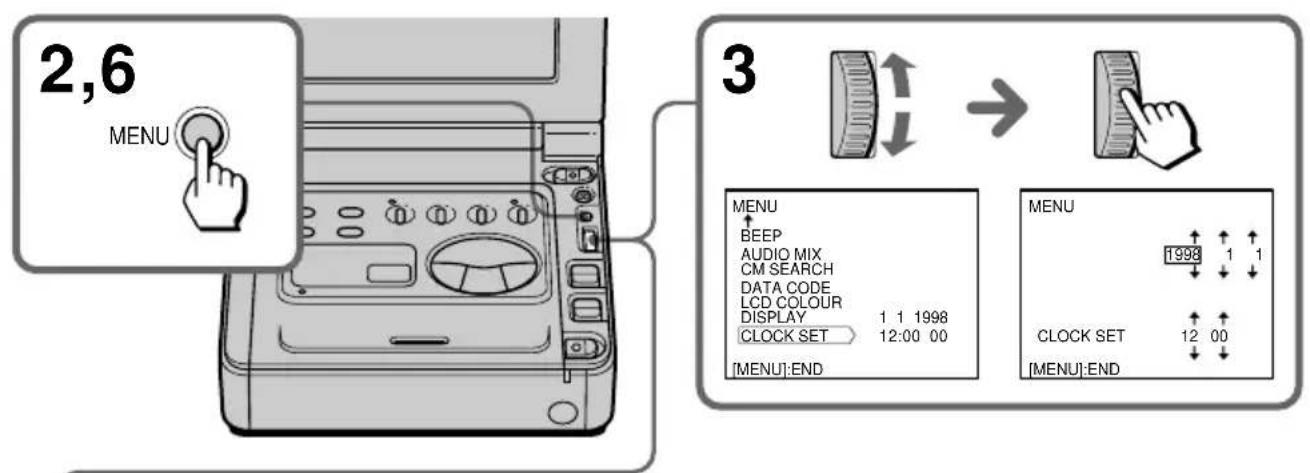 SONY GVD900E - De datum enarend terugstellen - 1