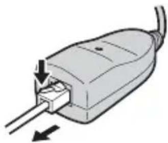 SONY UNAEN1 - Disconnecting the USB-Ethernet adaptor from your camcorder - 2