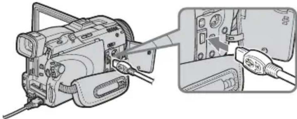 SONY UNAEN1 - Satt i USB-kontakten på adaptersfor USB-Ethernet i  (USB)-uttaget på videokameran. - 1