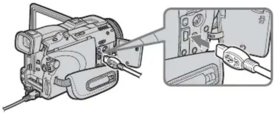 SONY UNAEN1 - 將USB-以太網適配器的USB連接器接入攝影機的 (USB)插孔。 - 1