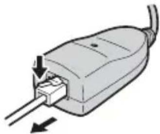 SONY UNAEN1 - Débranchement de l'adaptateur USB-Ethernet du caméscope - 2