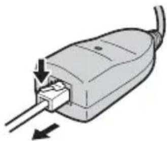 SONY UNAEN1 - Scollegamento dell'adattatore USB-Ethernet alla videocamera - 2