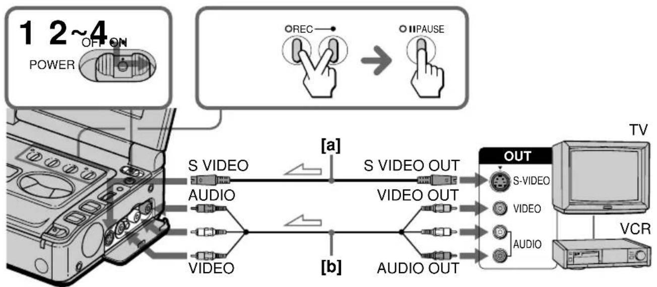 SONY GVA500E - Aufnehmen von einem Videorecorder oder Fernsehgerät - 1