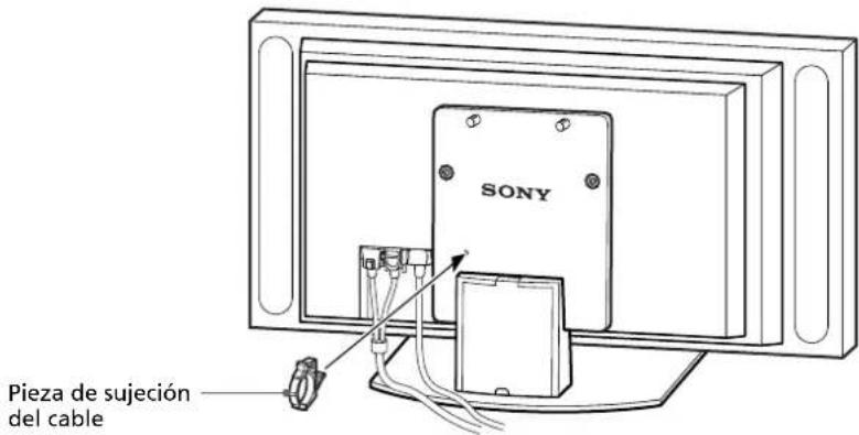 SONY SUP50T2 - Pase el cable de alimentacion y el cable de la interfaz de la pantalla a工程技术 del soporte. - 1