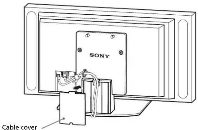 SONY SUP50T2 - Route the mains lead and the Display Interface Cable through the stand. - 4