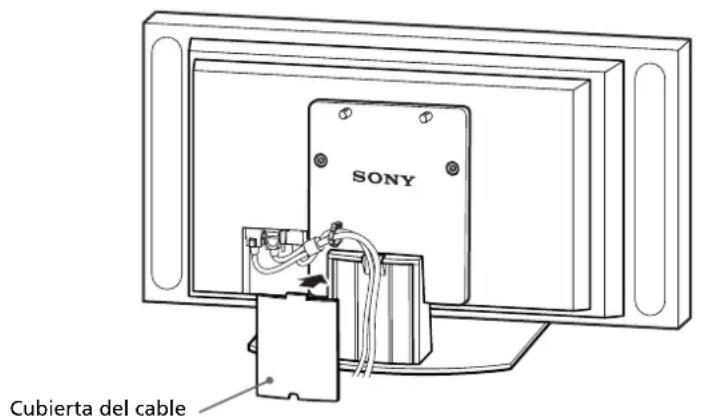 SONY SUP50T2 - Pase el cable de alimentacion y el cable de la interfaz de la pantalla a工程技术 del soporte. - 4