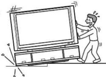 SONY SURS51U - Do not move the stand with the TV or other equipment installed on it. - 1