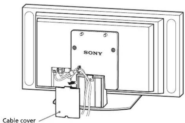 SONY SUP42T2 - Route the mains lead and the Display Interface Cable through the stand. - 3