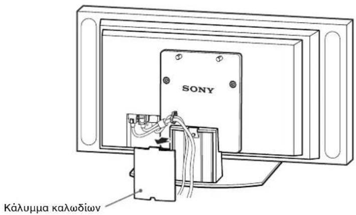 SONY SUP42T2 - Διαπεράστε το καλώδιο τροφοδοσίας και το καλώδιο σύνδεσης της οθόνης μέσα από τη βάση. - 3
