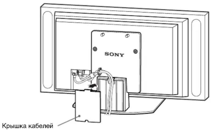 SONY SUP42T2 - Подведите кабель питания и соединительный кабель дисплея через подставку. - 4