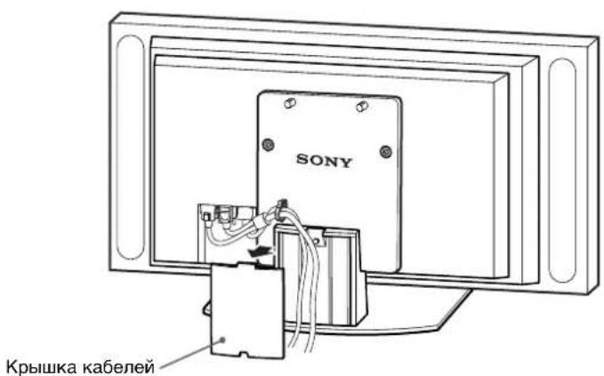 SONY SUP42T2 - Подведите кабель питания и соединительный кабель дисплея через подставку. - 3