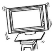 SONY SUP42T2 - Installez le porte-téléviseur sur une surface stable. - 2