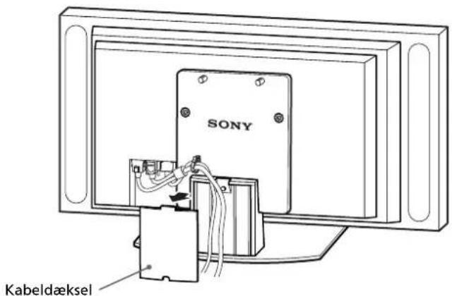 SONY SUP42T2 - Før netledningen og skærmkablet gennem standeren. - 3