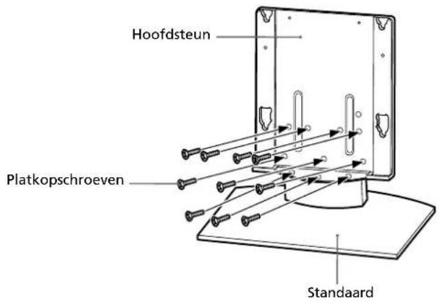 Hoofdsteun Platkopschroeven Standaard